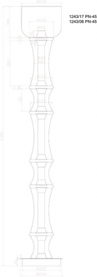 Торшер Volturn 1243/17 PN-45