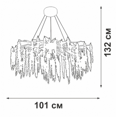 Подвесная люстра  V2855-8/13S
