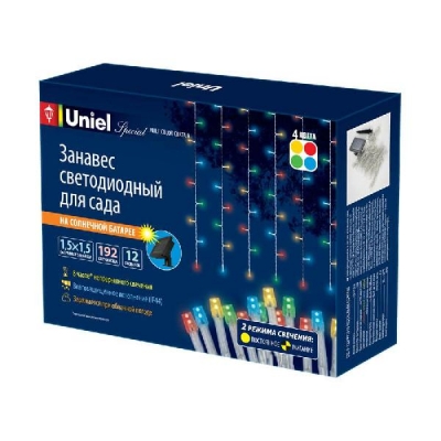 Грунтовый светильник  USL-S-132/PT1515 MULTICOLOR CURTAIN