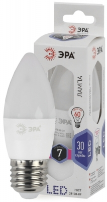 Лампочка светодиодная  LED B35-7W-860-E27
