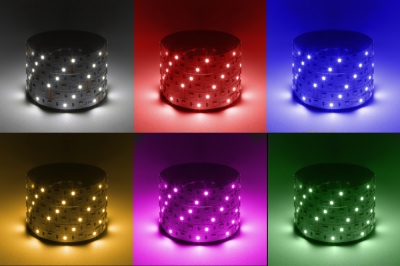 Светодиодная лента  LS5050-14,4-60-12-RGB+W(6500)-IP20-1 year-5m