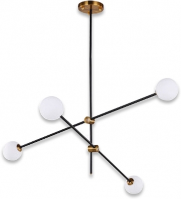 Потолочная люстра Bistro Globe 9389P/4 black/gold