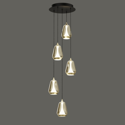 Подвесной светильник MD24001011 MD24001011-5A brass/champagne