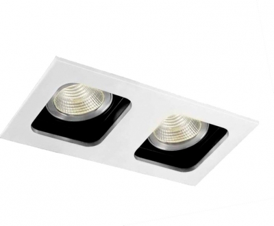 Точечный светильник Holly DL18614/02WW-SQ White/Black