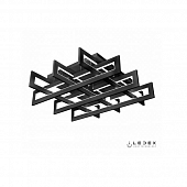 Потолочная люстра Stalker 9082-800*800-X 192W BK 