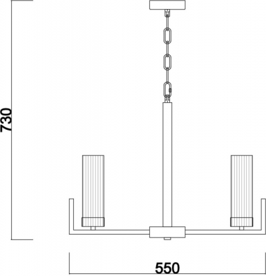 Подвесная люстра Adeline FR5214PL-05BS