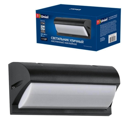 Настенный светильник уличный  UUL-S07A 60W/E27 IP54 BLACK