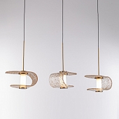 Подвесной светильник MD24020901 MD24020901-3B gold/cognac 