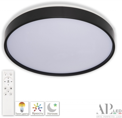 Потолочный светильник Toscana 3315.XM302-2-328/18W Black