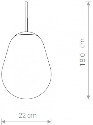 Подвесной светильник Pear S 8673