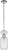 Подвесной светильник Gloss 1141/1S Chrome/Clear