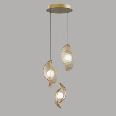 Подвесной светильник MD24030035 MD24030035-3A brass/amber
