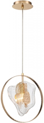 Подвесной светильник Cowley P60669-1 gold/clear