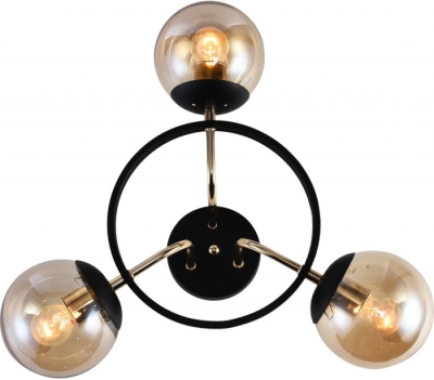 Потолочная люстра  01344-0.3-03 BK+FGD