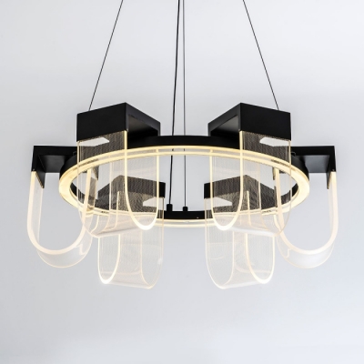 Подвесной светильник LED4U L7707-600 BK