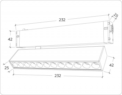 Трековый светильник TRACK SYSTEM GL1341