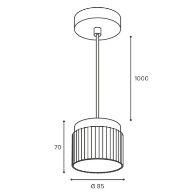 Подвесной светильник Wsl-Gx53/19 WSL-GX53/P19WG