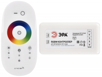 Контроллер  RGBW-Controller-12/24V-288/576W-IP20-RF