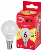 Лампочка светодиодная  LED P45-6W-827-E14 R 