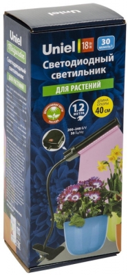 Светильник для растений Minigarden ULT-P31-18W/SPLE/40 IP40 Black Single