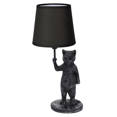 Интерьерная настольная лампа  UML-B465 E14 SILVER/BLACK