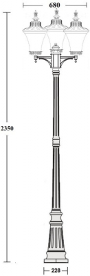 Наземный фонарь ELBA 86409B/01 Bl