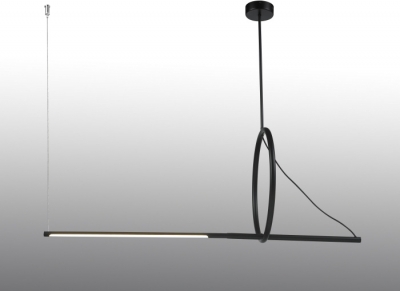 Подвесной светильник Zoom 8075P/S-18W-3000K MBK-WH