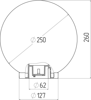 Уличный консольный светильник  НТУ 01-60-251