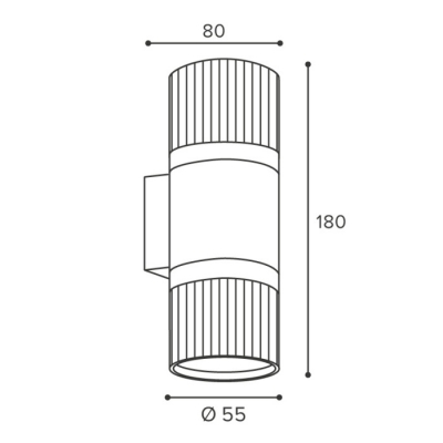 Настенный светильник Wsl-Gu10/19 WSL-GU10/W19WG-2