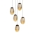 Подвесной светильник MD25090022 MD25090022-5A matt black/champagne