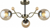 Потолочная люстра  02021-0.3-03 AB+BK 