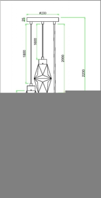 Подвесной светильник Coctail time MOD325PL-03G