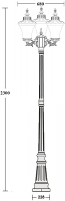 Наземный фонарь ELBA 86409B/15 Bl