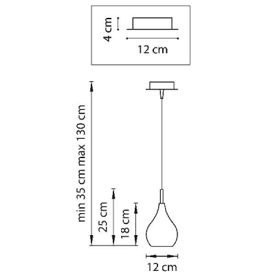 Подвесной светильник PENTOLA 803030
