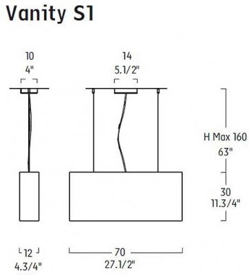 Подвесной светильник VANITY 0004234