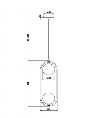 Подвесной светильник Ring MOD013PL-02B