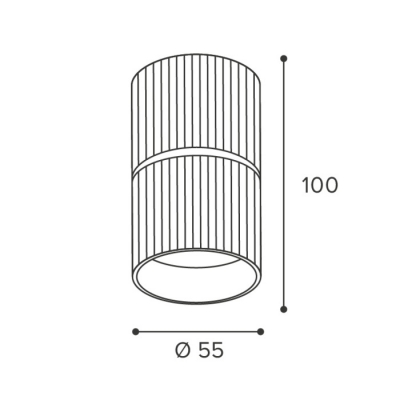 Точечный светильник Wsl-Gu10 WSL-GU10/18BG