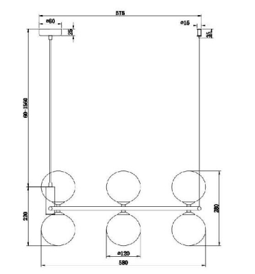 Подвесной светильник Ring MOD013PL-06B