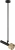 Подвесной светильник Delta 2361-1 BK+BR