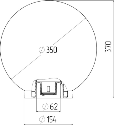 Уличный консольный светильник  НТУ 01-100-351