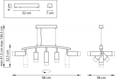 Подвесной светильник Rullo LR7353628631