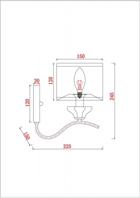 Бра Alhena A4091AP-1CC