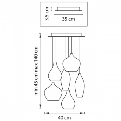 Подвесной светильник Pentola 803060