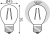 Лампочка светодиодная филаментная Filament Elementary 52212