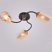 Потолочная люстра  01608-0.3-03 BK+BRASS 