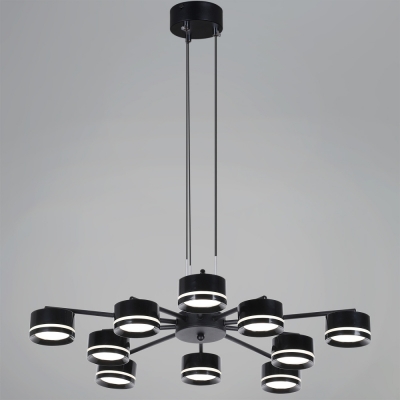 Подвесная люстра  19490-0.4-5+5 Black