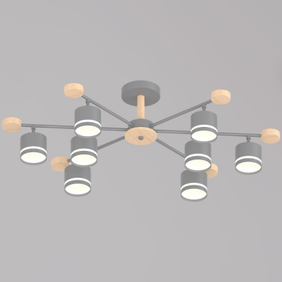 Потолочная люстра  78730-0.3-08 GX53 GREY+WOOD