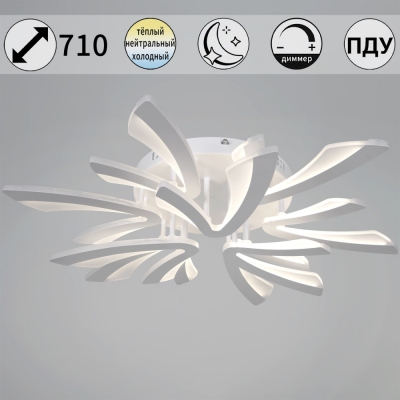 Потолочная люстра  59090-0.3-6+3 WH