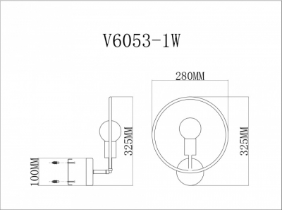 Бра Sachara V6053-1W