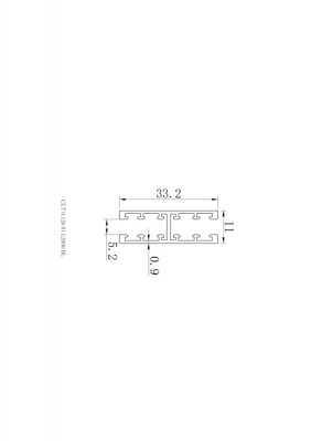 Шинопровод UX5 CLT 0.126 01 L2000 BL